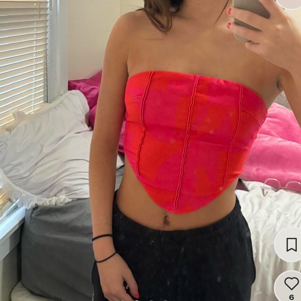 Tiger Mist Pink Crop Top